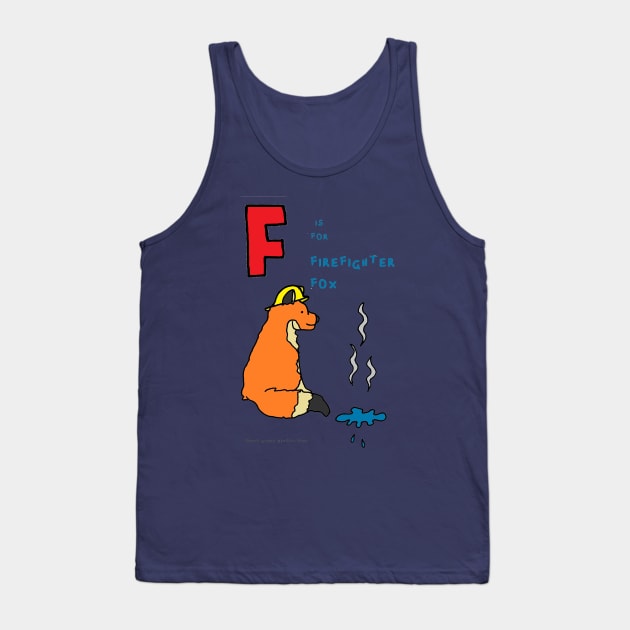 F is for firefighter fox. Tank Top by JennyGreneIllustration